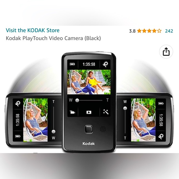 NWB, Kodak PlayTouch Video Camera (Black), take video or still photos - Picture 4 of 11